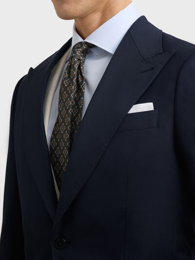 CHAQUE WEDDING TWILL AZUL MARINO