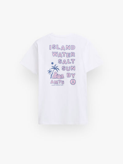 CAMISETA ISLAND BLANCO