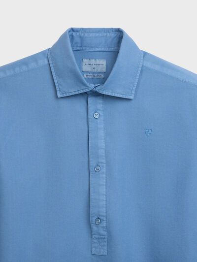 POLERA OXFORD DYE AZUL