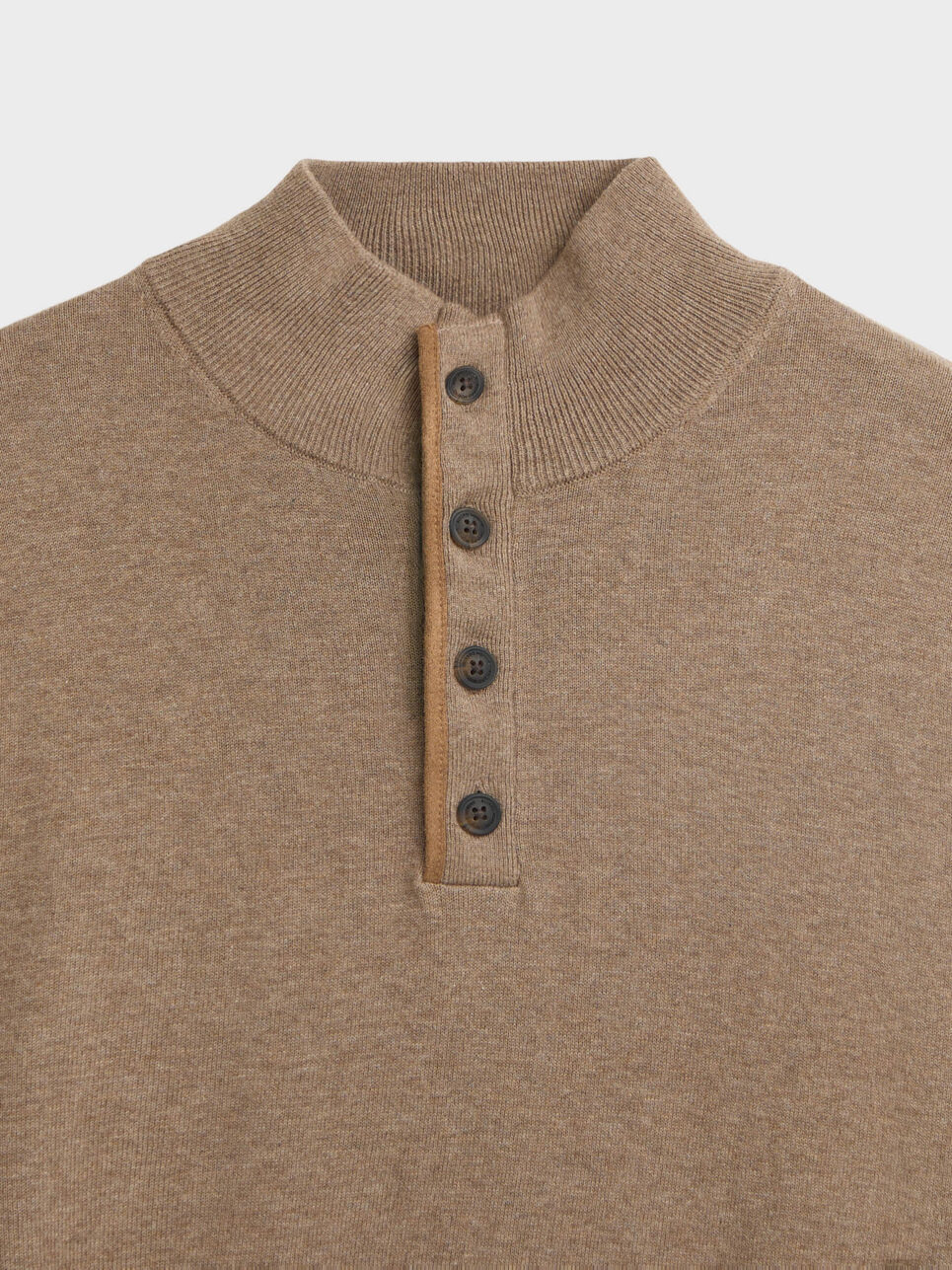 JERSEY BUTTON COLLAR