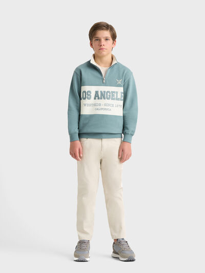 SUDADERA CALIFORNIA KIDS VERDE