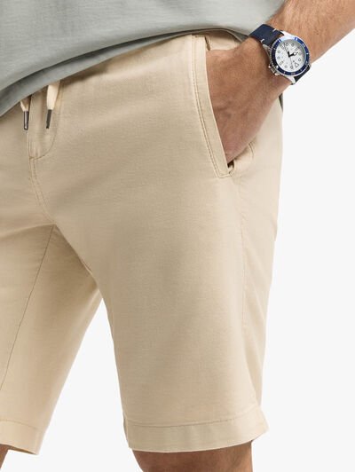BERMUDA ESTRUCTURA LINO BEIGE