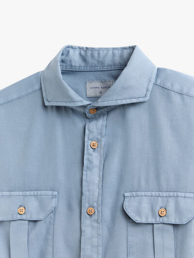 CAMISA PANAMA BOLSILLOS