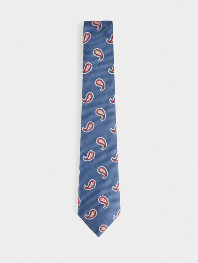 CORBATA JACQUARD MF AZUL