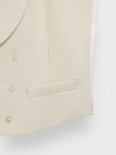 CHALECO PANAMA BEIGE