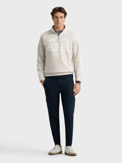 SUDADERA ORLANDO BEIGE