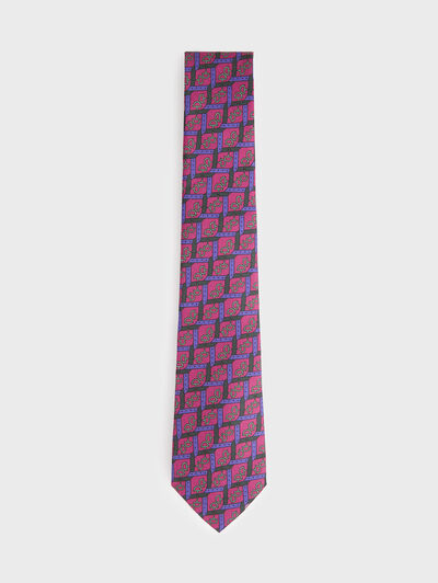 CORBATA PRINTED FUCSIA