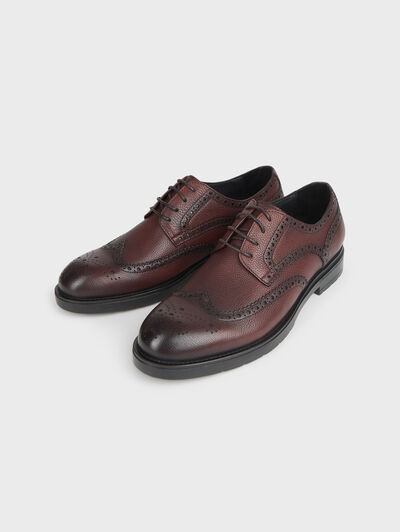 BLUCHER PICADO PIEL