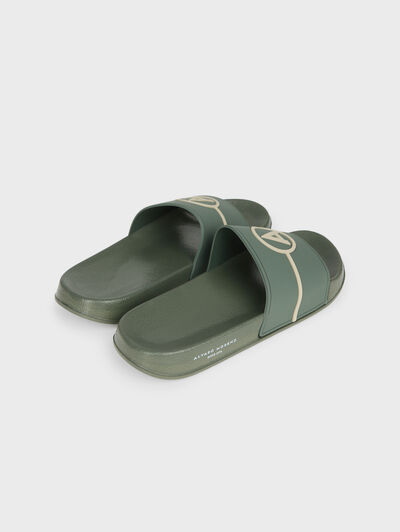 CHANCLAS LOGO VERDE