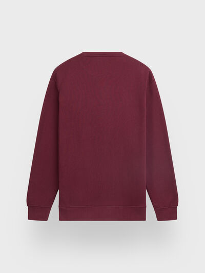 SUDADERA PATCH BURDEOS