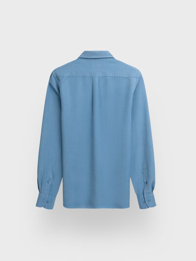 CAMISA TENCEL AZUL
