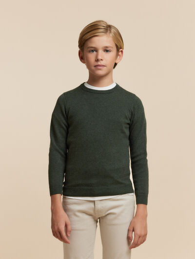 JERSEY ROUND NECK KIDS VERDE