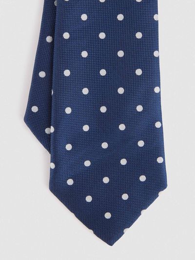 CORBATA JACQUARD MF AZUL MARINO