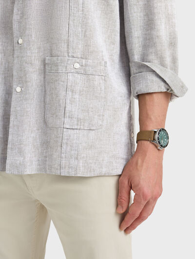 CUBANA LINO CHAMBRAY VERDE