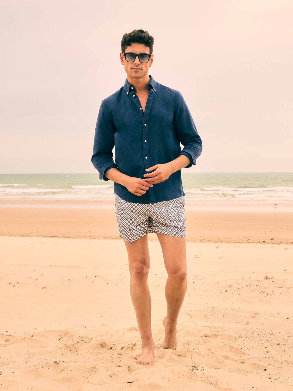CAMISA LINO C.BOTON