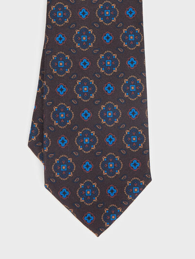 CORBATA PRINTED MARR&Oacute;N