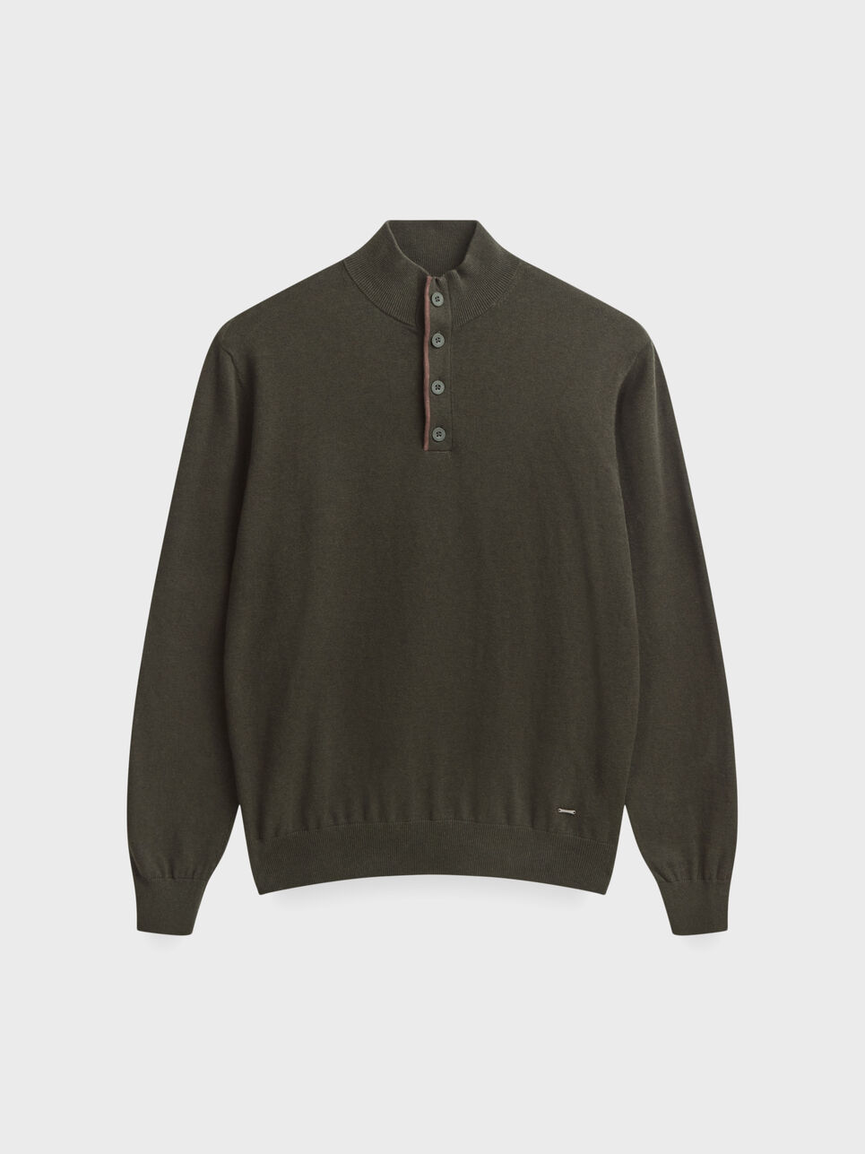 JERSEY BUTTON COLLAR