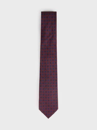 CORBATA PRINTED BURDEOS