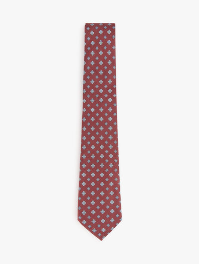 CORBATA PRINTED BURDEOS
