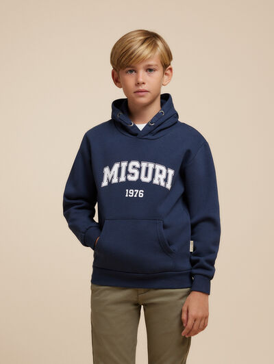 SUDADERA MISURI KIDS AZUL MARINO