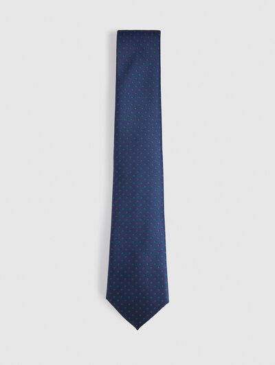 CORBATA JACQUARD MF AZUL MARINO