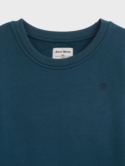 SUDADERA BASICA KIDS AZUL