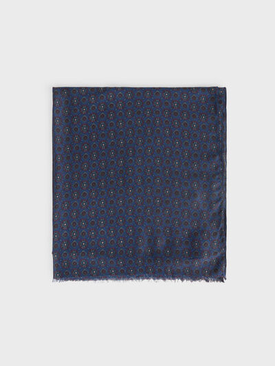 FOULARD PRINT AZUL MARINO
