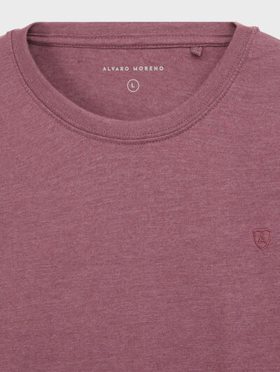 CAMISETA MELANGE ROSA