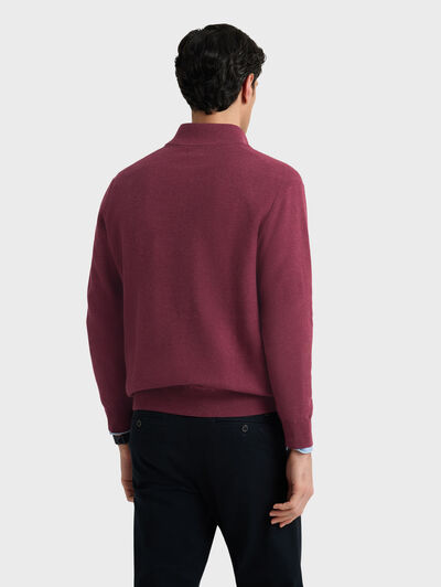 JERSEY CREMALLERA BURDEOS