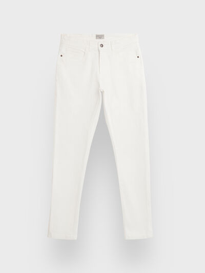 PANTALON DENIM MATCH BLANCO