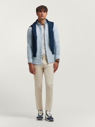 CAMISA OXFORD SOLID AZUL