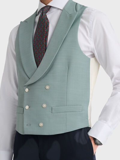 CHALECO PANAMA VERDE AGUA