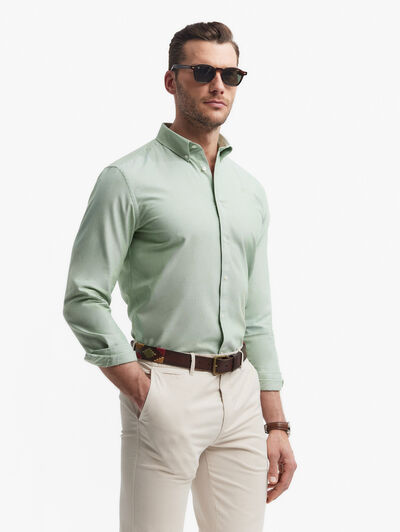 CAMISA OXFORD SOLID VERDE