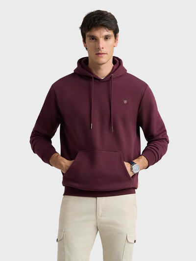 SUDADERA NELLAN BURDEOS