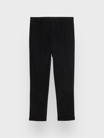 PANTALONES MICROPANA CRUZADA NEGRO