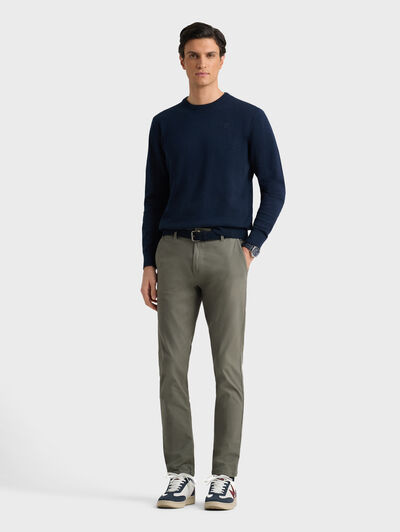 JERSEY ROUND NECK TRENDY AZUL MARINO