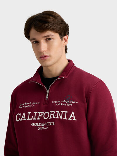 SUDADERA WEST BURDEOS