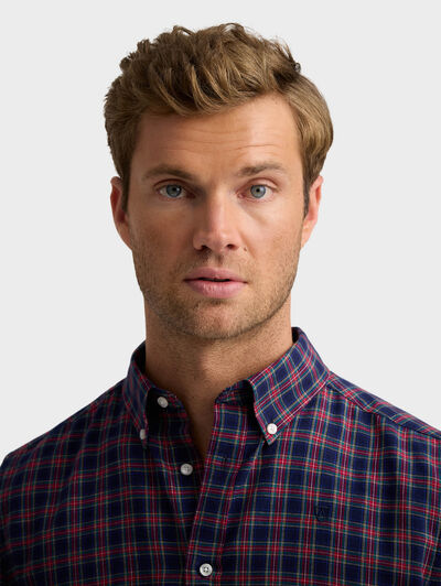 CAMISA TARTAN CHECKS AZUL MARINO