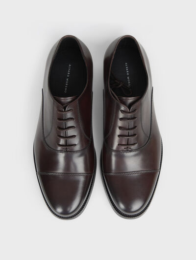 ZAPATOS OXFORD MARR&Oacute;N