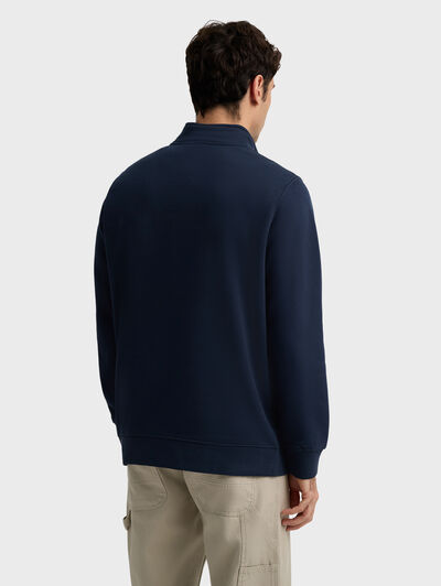 SUDADERA CONTRAST AZUL MARINO