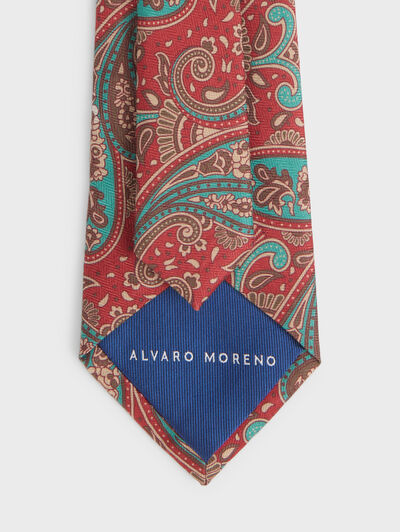 CORBATA PRINTED BURDEOS