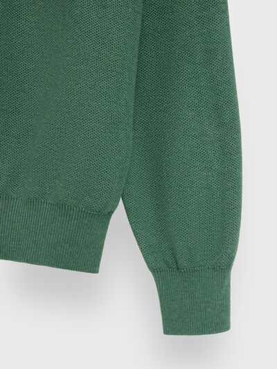 JERSEY CREMALLERA VERDE AGUA