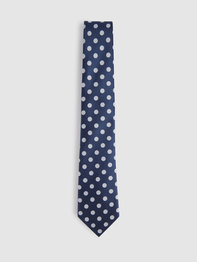 CORBATA JACQUARD MF AZUL MARINO