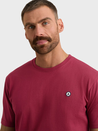 CAMISETA PATCH BURDEOS