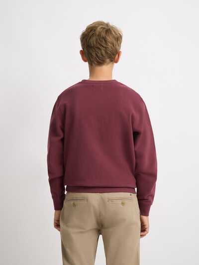SUDADERA OFFICIAL KIDS BURDEOS
