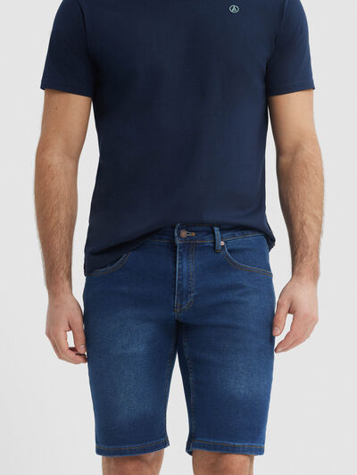 BERMUDA DENIM AZUL MARINO