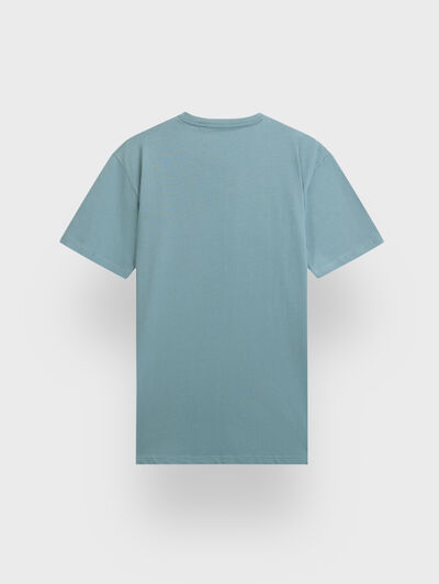 CAMISETA RUBBER CELESTE