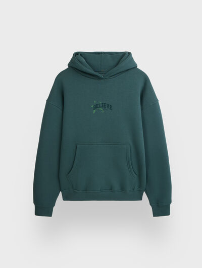 SUDADERA BELIEVE VERDE