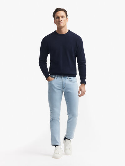 DENIM SLIM BASICO CELESTE