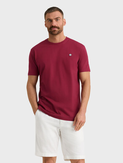 CAMISETA PATCH BURDEOS